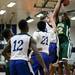 Huron sophomore Xavier Cochran is blocked in the first quarter against Pioneer on Friday, Jan. 18. Daniel Brenner I AnnArbor.com